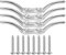 8PCS Rope Cleat Hook, 4 Zoll Edelstahl Boat Rope Cleats Hook Cast Hardware mit Befestigungsschraube Bootfahren