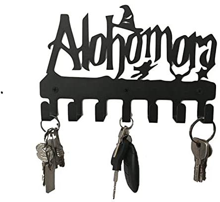 GEQIAN Alohomora Porte-lettres Alohomora en métal pour décoration murale – Crochets muraux en métal multifonction pour la maison, le salon, la chambre à coucher