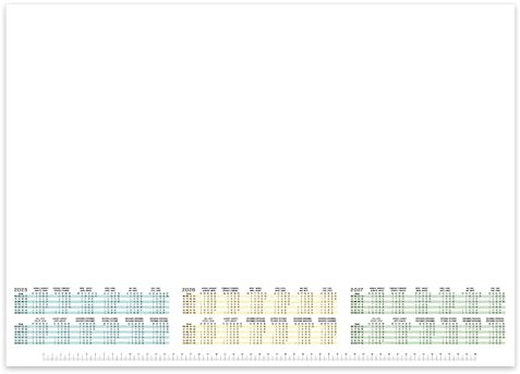 ZADAWERK® Schreibtischunterlage mit 3-Jahreskalender 2025-2027 - DIN A2 - XXL - 25 Blatt zum Abreißen - Weiß - extra großer Block mit Platz für Notizen, Berechnungen, Zeichnungen