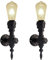 ANKBOY Retro Innen Wandlampe mit Schalter Vintage Industrial Wandleuchte Wasserrohr Industrie Dekor Loft E27 Schlafzimmer Beleuchtung Metall Water Pipe Wandbeleuchtung für Cafe Bar Wohnzimmer, 2 Stück