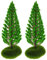 Toyvian 2st Baummodell Simulationsbaum Grün Mini-modellbäume Sandtisch Pflanzen Mini-szenen-Layout-Modell Miniaturbäume Zum Basteln Sandtisch DIY Modell Mini-Baum Diorama Fee Plastik Ob11
