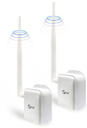 Ponte senza fili punto a punto accesso wireless a lunga distanza, ponte WiFi 2.4G supporta la distanza di trasmissione esterna di 800 m, adatto per sistemi di sicurezza, telecamere IP e computer