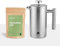Groenenberg Spar Set 1 | Filter Kaffeebohnen o. Pulver (Bio) 250g + French Press Thermo | Kaffeepresse Edelstahl