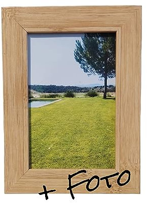 SANGOIMPRESS Marco de Foto Personalizado Con Tu Foto Incluida. Regalo original Varios Modelos 10 x 15 cm Decoración Hogar (Madera)
