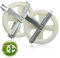 Carrucola Stendibiancheria Puleggia Carrucole Pulegge - Ruota da 12,7cm in Nylon con Asse Alluminio Resistente alla Ruggine e alle Intemperie per Bucato All'Aperto Filo, 2 pcs