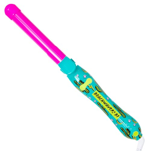 Beachwaver Neon Desert B1 Rotating Curling Iron | 1 inch (2.54 cm) Barrel for All Hair Types | Automatic Curling Iron | Easy-to-use Curling Wand | Long-Lasting, Salon-Quality Curls and Waves