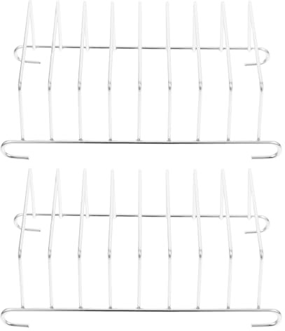 HOMSFOU Airfryer Toasthalter 2Er Set Brotregal Aus Edelstahl 6.10 X 3.35 X 1.77 in Für Ofen Mikrowelle Und Heißluftfritteuse Zum Backen Rösten Und Zubereiten Von Brot