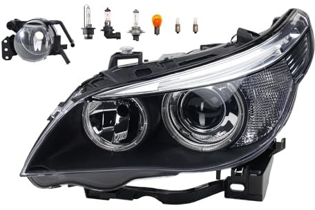 Johns, Scheinwerfer passend für BMW 5er E60 E61 01/05-03/07 Xenon D2S H7 Links Fahr. + Nebelscheinwerfer + Leuchtmittel