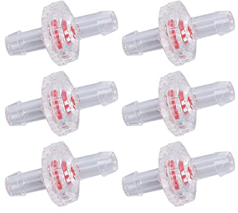 Yctze Rückflussventil 5MM, 10 Stück Einweg Rückschlagventile aus PP-Kunststoff mit Membrananschluss für die Luftzufuhr in Aquarien, Lebensmittel- und Getränkeindustrie sowie in Geräteindustrie