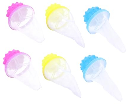 Angoily 6pcs Practical Hair Filter Mesh Pouch for Washing Machine Laundry Catcher Bag Effectively Collects Hair and Debris for Portable Washers