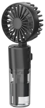 ISAKEN – Mini ventilateur Portable avec 4 vitesses, Rechargeable par USB, alimenté par brouillard d'eau, pour le bureau, les voyages, la maison et l'extérieur