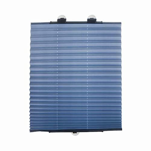Saugnapf-Fensterrollo, Plissee-Jalousien mit Saugnäpfen, einziehbarer Sonnenschutzvorhang, Sichtschutz, for Auto, Balkon, Büro, Badezimmer, Sonnenschutz, ohne Bohren (B80 x L185 cm (32 x 73 Zoll))(Siz
