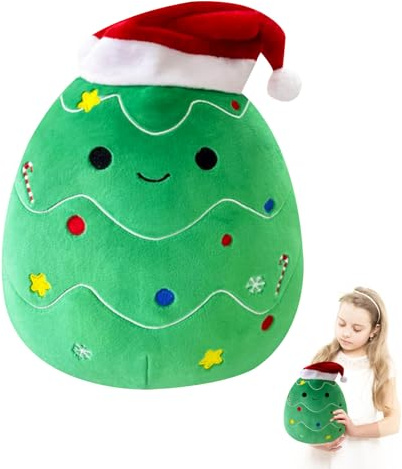 20cm Weihnachten Plüschtier Weihnachtsbaum,8’’ Kleines Kuscheltier Weihnachten Flauschiger Stofftier Stoffpuppe Spielzeug für Kinder,Weiche Plüschtiere für Weihnachts Geburtstag Heim Tischdekoration