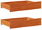 vidaXL Bettschubladen 2 STK., Bettkasten Holz Aufbewahrung mit Rollen, Bett Schublade Bettauszug, Bettschubkasten Schubkasten, Wachsbraun Massivholz Kiefer
