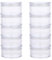Xthrotsenk 2 Sets Stackable Bead Storage Box Round Bead Storage Containers Clear 5 Layer Plastic Art Craft Accessory Organizer Box for Diamond Drills Seed Beads Buttons Nail Art Glitters