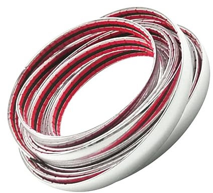 iplusmile Chrom Zierleiste Für Auto Anti-kratzer Anti-kollisionsschutz Selbstklebend Silber Für Tür Und Fensterrahmen Einfache Montage