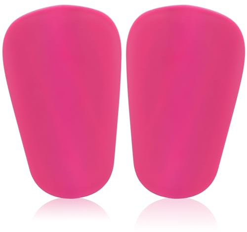 2 Stück Fußball Schienbeinschoner, Mini Schienbeinschoner, Schienbeinschoner Klein, Schutzausrüstung für Kinder, Jungen, Mädchen (9.5 x 6 cm) (Rosa)