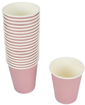 Set de 20 gobelets en carton 23 cl rose clair