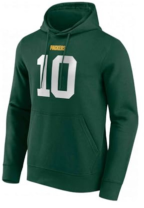 Fanatics - NFL Green Bay Packers Name & Number Jordan Love #10 Graphic Hoodie