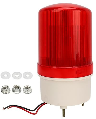 KLANATA INDUSTRIAL LED rotierende Strobe -Leuchtfeuer -Warnlicht - Drehendes Licht, stiller Alarm, rote Blitzlicht für Notfallwarnung - Elektrische Warnleuchte für den (12V)