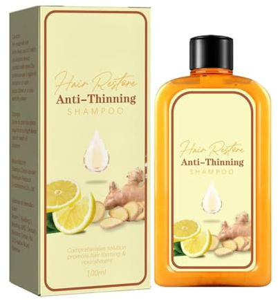 Ginger Shampoo 100 ml Hair Growth Shampoo with Ginger Lemon Against Hair Loss Anti Dandruff Anti Itching
