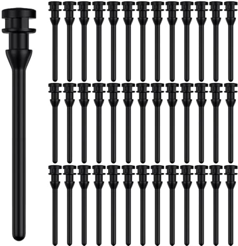 HAAMNING7 Rubber Computer Cooling Fans Mount Screw, 43mm/1.69inch CPU Fan Mounting Pin Rivet Reducing Noise Anti-Vibration Soft Rubber Screws (40 Pack)
