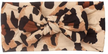Serre-tête imprimé léopard pour - Bandeau large en cheveux doux et | élastique pour nouveau-nés, filles et garçons, pour un