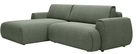 Vente-unique - Schlafsofa 4 Monelia - Polyester - tannengrün