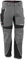 Grizzlyskin Bundhose Grau/Schwarz L52 - Unisex Workwear Arbeitshose für Männer und Damen mit vielen Taschen, Cordura-Schutzhose