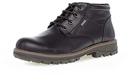 Pius Gabor Herren Boots,Stiefeletten,Gore-TEX,Extragrip,zertifiziertes Leder,Latex Wechselfußbett,uebergangsschuhe,Black,44.5 EU / 10 UK