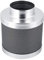 4 inch Carbon Filters 200MM Stainless Steel Carbon Filters Activated Carbon Filter Air Carbon Filter Hydroponics Grow Room Tent Fan Filter Activated Charcoal Odour Smell Removal