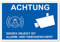 Achtung dieses Objekt ist Alarm und Videogesicht Schild 20 x 30 cm aus stabiler PVC Hartschaumplatte 3mm dieser Bereich wird videoüberwacht mit UV-Schutz von STROBO