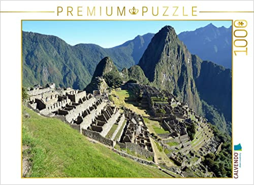 CALVENDO Puzzle Perus berühmteste Sehenswürdigkeit Machu Picchu (2430 m) mit dem Huayna Picchu (2720 m) 1000 Teile Puzzle quer | Lege-Größe cm Foto-Puzzle für glückliche Stunden
