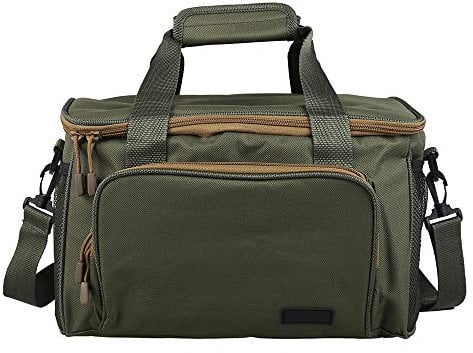 Beenle-Icey Fishing Bags Waterproof Fishing Storage Tackle Bag 600D Canvas Large Capacity Multi-Pocket Fishing Bags and Holdall with Adjustable Shoulder Strap for Outdoor Carp Sea Fishing