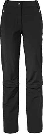 VAUDE Damen Women's Farley Stretch Capri T-zip Pants Iii Hose, Schwarz, M EU