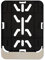1x Kennzeichenhalter für Versicherungskennzeichen 135 x 110 mm (für Mofa - Roller - S-Pedelec - E-Bike - Moped - L-Krad - Leichkraftrad) (Mit Chrom Optik Leiste)