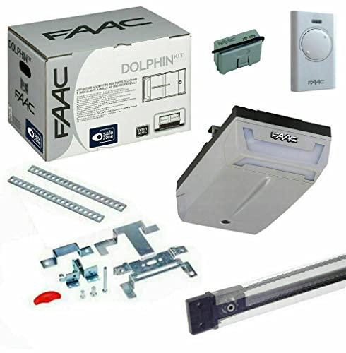 FAAC DOLPHIN KIT 24V PORTA GARAGE BASCULANTE SEZIONALE MOTORE 24V + GUIDA 3.2M