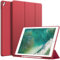 JETech Coque pour iPad Pro 12,9 Pouces (Modèles 2015/2017, 1ère /2ème Génération) avec Porte-Stylet, Étui Housse Mince Tablette avec Dos en TPU Souple, Réveil/Veille Automatique (Rouge)
