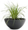Pflanzwerk® Pflanzkübel Pflanzschale Bowl Ø 55cm Anthrazit *Frostbeständige Blumenschale* *Premiumqualität* *Lotus-Effekt Imprägnierung*