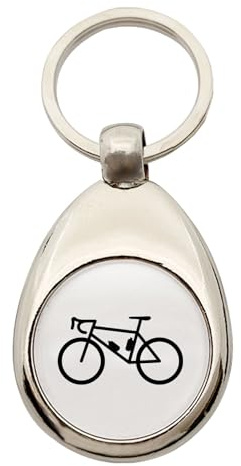 Huuraa Schlüsselanhänger Bike Fahrrad Geschenk | Einkaufswagenchip Geschenkidee Motiv Anhänger für Frauen und Männer