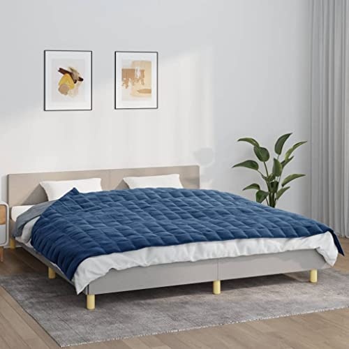 Revera Gewichtsdecke Blau 155 x 220 cm 11 kg Stoff