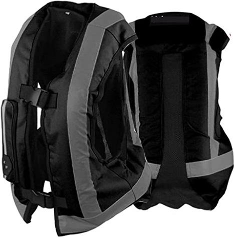 Motorrad-Airbag-Weste, Radfahren Warnweste Airbag Weste, Racing Airbag Weste Reflektierende Airbag Weste Motorrad, Reitausrüstung für Motorräder, Fahrräder B,2XL