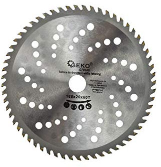 Lama per sega circolare da 185 mm, per legno, 185 x 20 mm, 60 denti