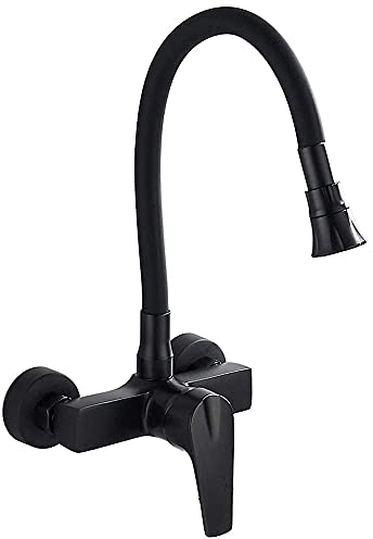 ZLCO Wasserhähne, Küchenarmatur, Wasserfall, Waschbecken, Mischbatterie, in der Wand drehbar, heiß und kalt, Küchenarmatur, Gemüsebecken, Balkon, Wäschepool/a Present
