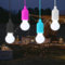 Junerain 4Pack LED Pull Cord Light Bulb, LED Colorful Mood Bulb Light Hanging Lamp Battery Operated, Portable Night Light for Party Weddings Festivals Lighting Camping Child Room Decoration