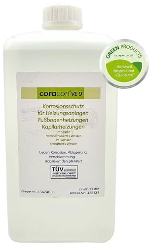 1 Liter Coracon VE 9 Heizungsschutzkonzentrat für Heizungsanlagen Neuanlagen Ökologisch CO2-neutral