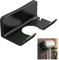 HENGBIRD Support mural universel pour sèche-cheveux, convient à la plupart des modèles, sans perçage, durable et stable, économise de l'espace, ABS noir