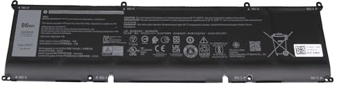 Dell M59JH Original Akku 86Wh für G15 (5511), Precision 15 (5560), XPS 15 (9520), Inspiron 16 (5620), Plus (7620), Vostro 15 (7510)
