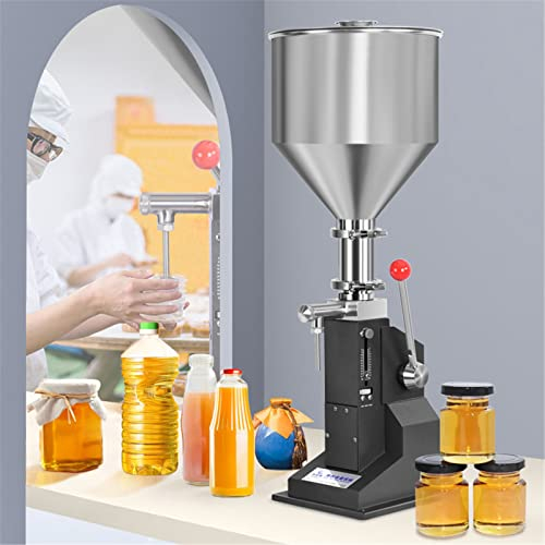 5–50 ml manuelle Flüssigkeitsfüllmaschine, kommerzielle Pastenflaschenfüllmaschine, Flaschenfüller für Paste und Flüssigkeit, Wasser, kosmetische Creme, Shampoo, Lipgloss