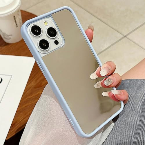 ORBANA Case For iphone XS Max Candy Make Up Mirror Soft Shockproof Hard Protection Cover,Blue,For iphone XS Max